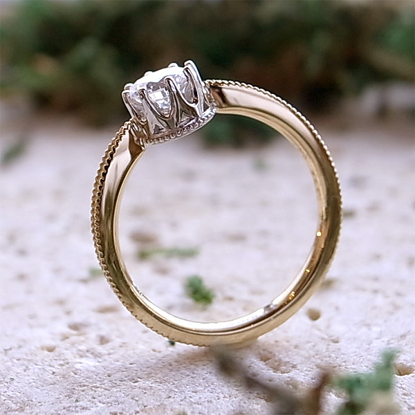 0.362ct ダイヤモンド プラチナ・K18YGリメイクブライダルリング|Gallery 067