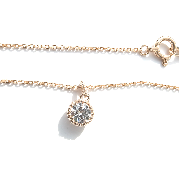 Dカラー 0.2ct 3EX H&C 天然ダイヤモンド K18PGネックレス|Gallery 175