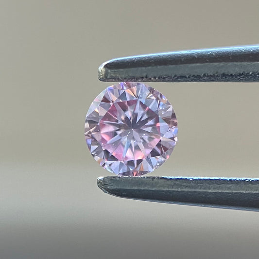 裸石 0.121ct Fancy Intense Pink SI-1 RD 中央宝石研究所ソーティング付き