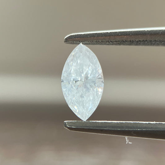 裸石 0.197ct Fカラー I-1 MQ 中央宝石研究所ソーティング付き