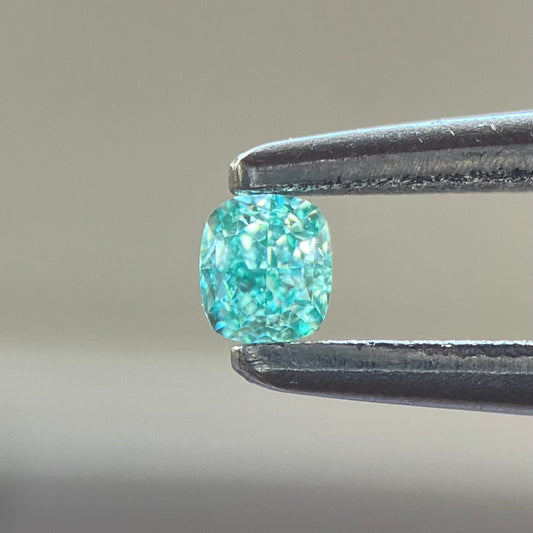 裸石 0.05ct Fancy Intense Bluish Green CU GIA鑑定書付(GIA)