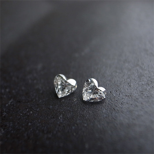 ハートシェイプダイヤモンド 0.3ct×2のルース
