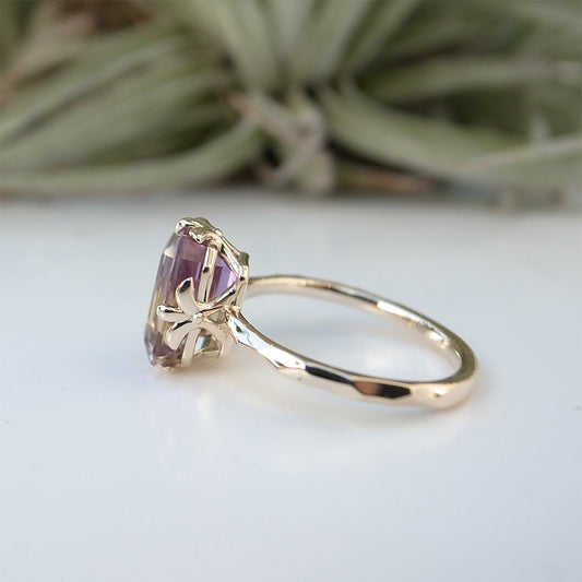リング　K10・天然石アメトリン