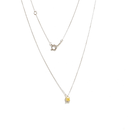 Yellow Diamond Fancy Intense Yellow 0.203ct AGT K18WG/K18YG Necklace｜Gallery 226