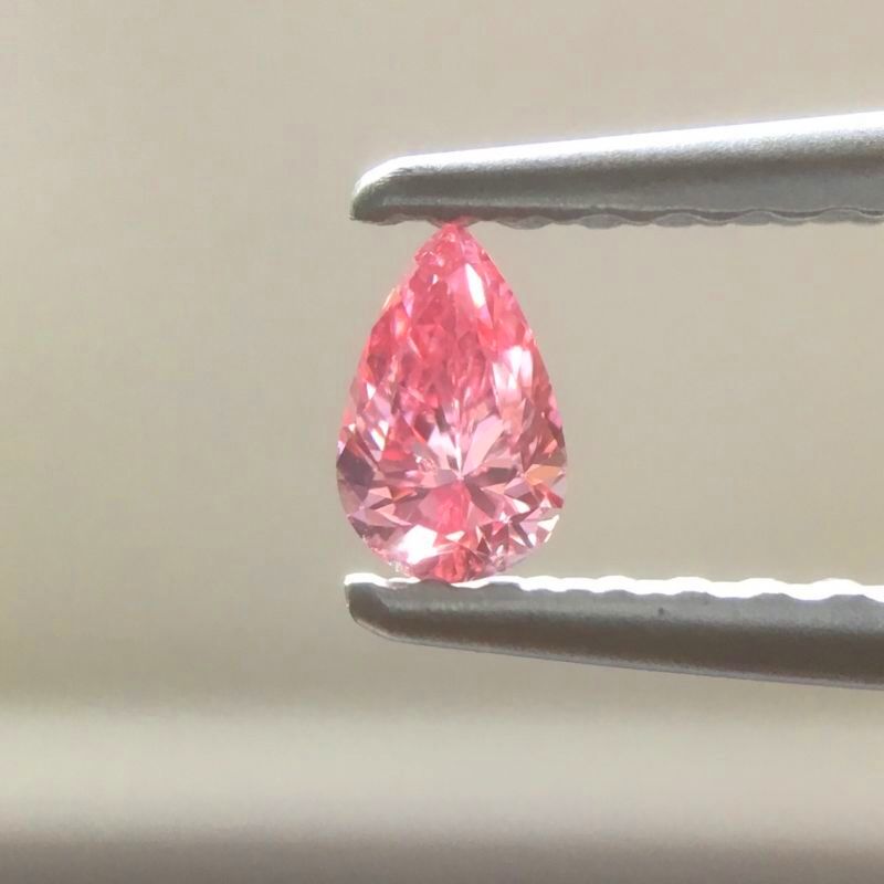 天然ピンクダイヤモンド Fancy Vivid Purplish Pink 0.122ct SI2 ルース｜Gallery 446