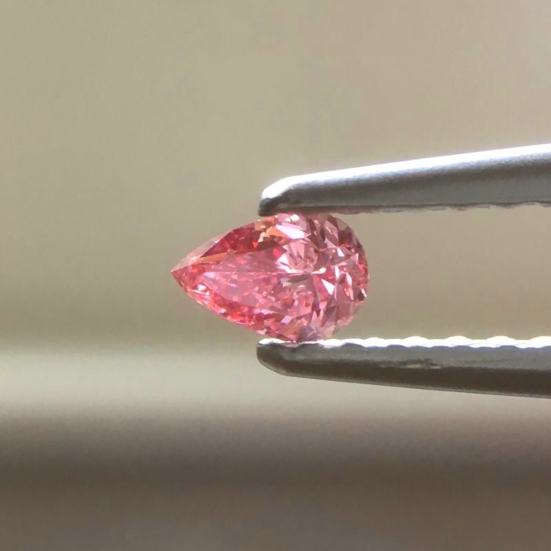 天然ピンクダイヤモンド Fancy Vivid Purplish Pink 0.122ct SI2 ルース｜Gallery 446