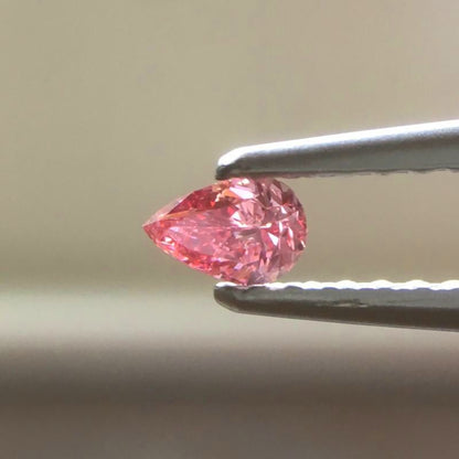 天然ピンクダイヤモンド Fancy Vivid Purplish Pink 0.122ct SI2 ルース｜Gallery 446