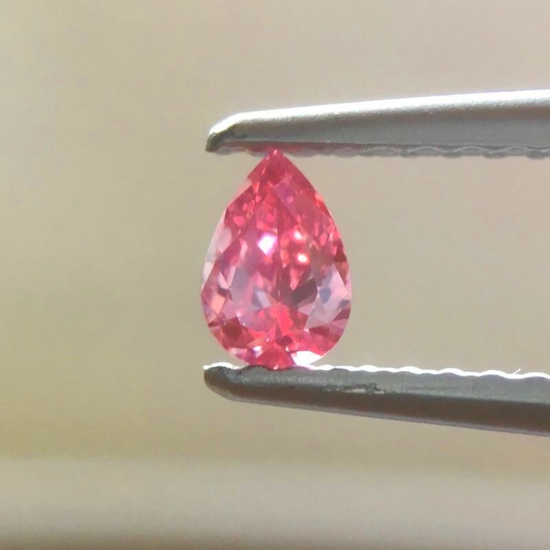 天然ピンクダイヤモンド Fancy Vivid Purplish Pink 0.128ct VS1 ルース｜Gallery 445