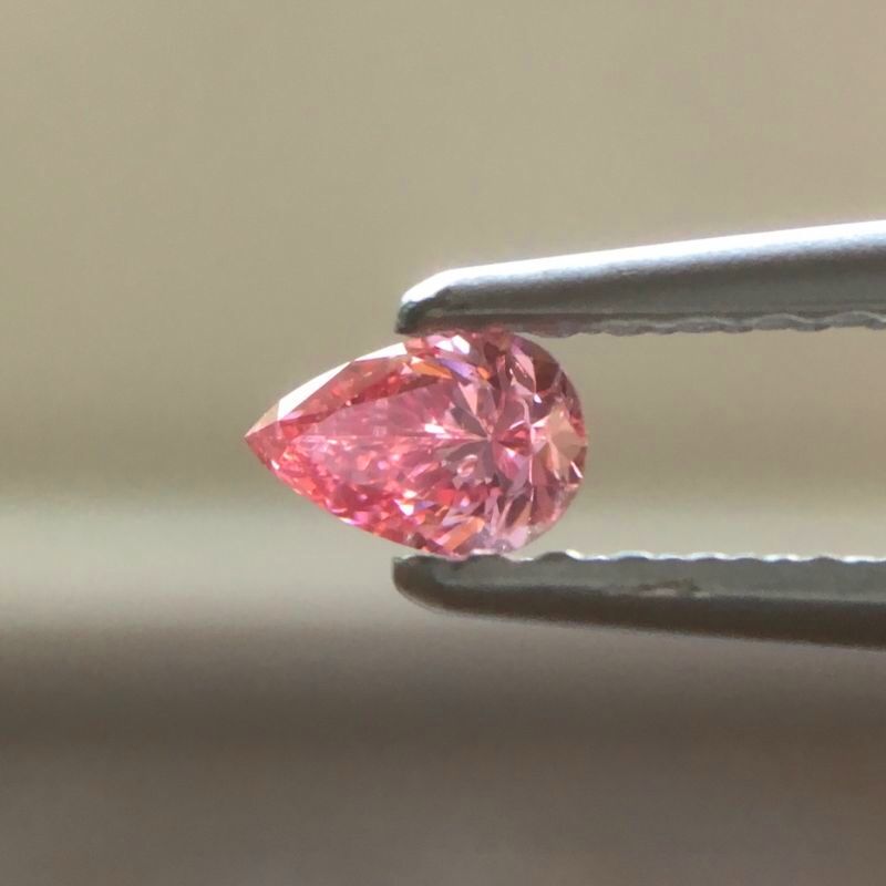 天然ピンクダイヤモンド Fancy Vivid Purplish Pink 0.122ct SI2 ルース｜Gallery 446