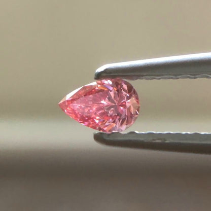 天然ピンクダイヤモンド Fancy Vivid Purplish Pink 0.122ct SI2 ルース｜Gallery 446