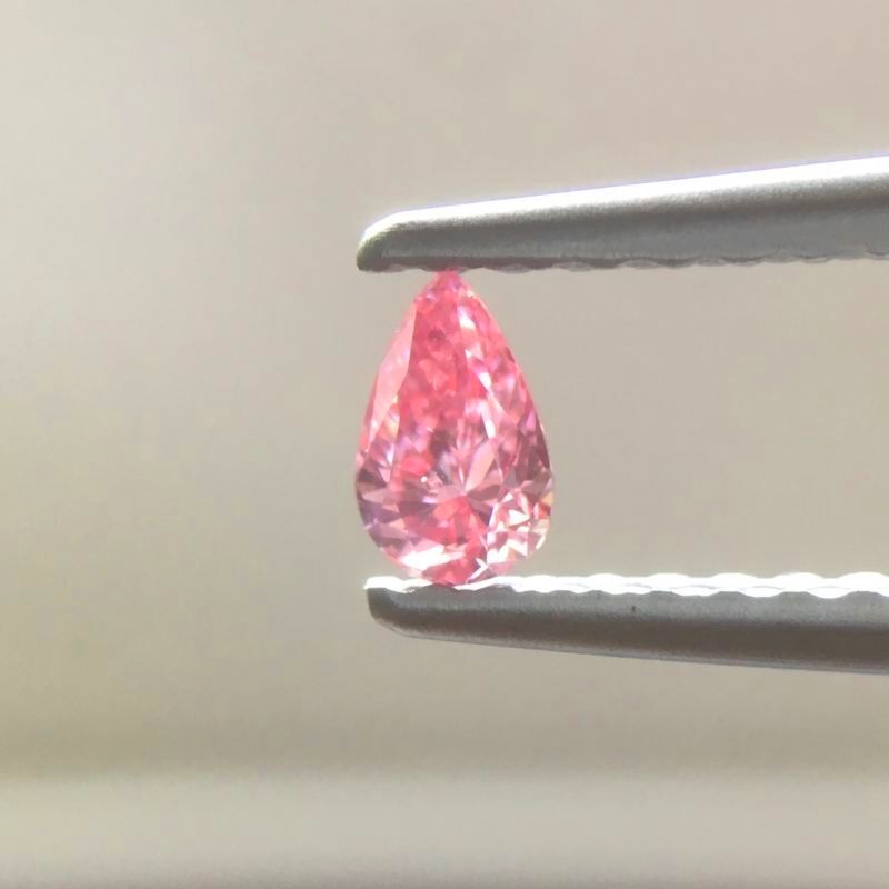 天然ピンクダイヤモンド Fancy Vivid Purplish Pink 0.122ct SI2 ルース｜Gallery 446