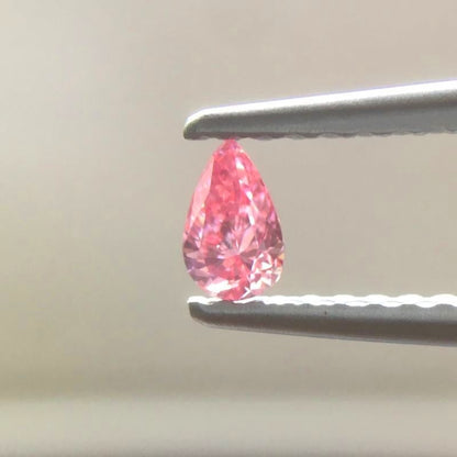 天然ピンクダイヤモンド Fancy Vivid Purplish Pink 0.122ct SI2 ルース｜Gallery 446