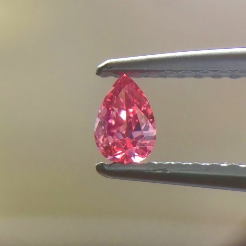 天然ピンクダイヤモンド Fancy Vivid Purplish Pink 0.128ct VS1 ルース｜Gallery 445