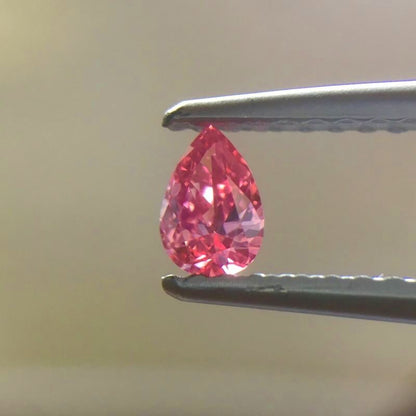 天然ピンクダイヤモンド Fancy Vivid Purplish Pink 0.128ct VS1 ルース｜Gallery 445