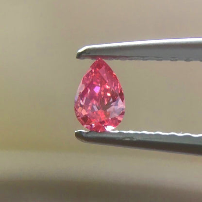 天然ピンクダイヤモンド Fancy Vivid Purplish Pink 0.128ct VS1 ルース｜Gallery 445