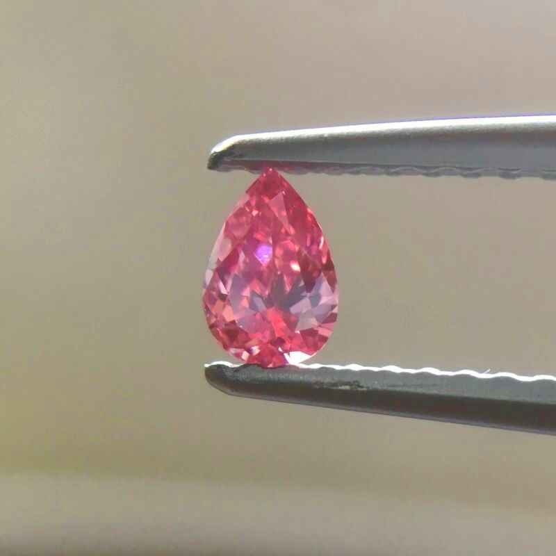 天然ピンクダイヤモンド Fancy Vivid Purplish Pink 0.128ct VS1 ルース｜Gallery 445