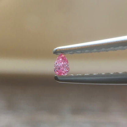 天然ピンクダイヤモンド Fancy Vivid Purplish Pink 0.038ct VS2 ルース｜Gallery 448