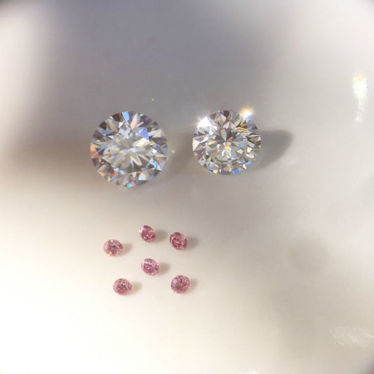 Diamond & Natural Pink Diamond K18PG Ring & Necklace | Gallery 414