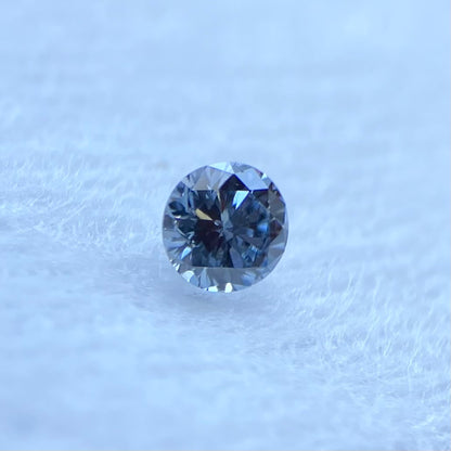 天然ブルーダイヤモンド Fancy Intense Blue ラウンドブリリアントカット ルース｜Gallery 648