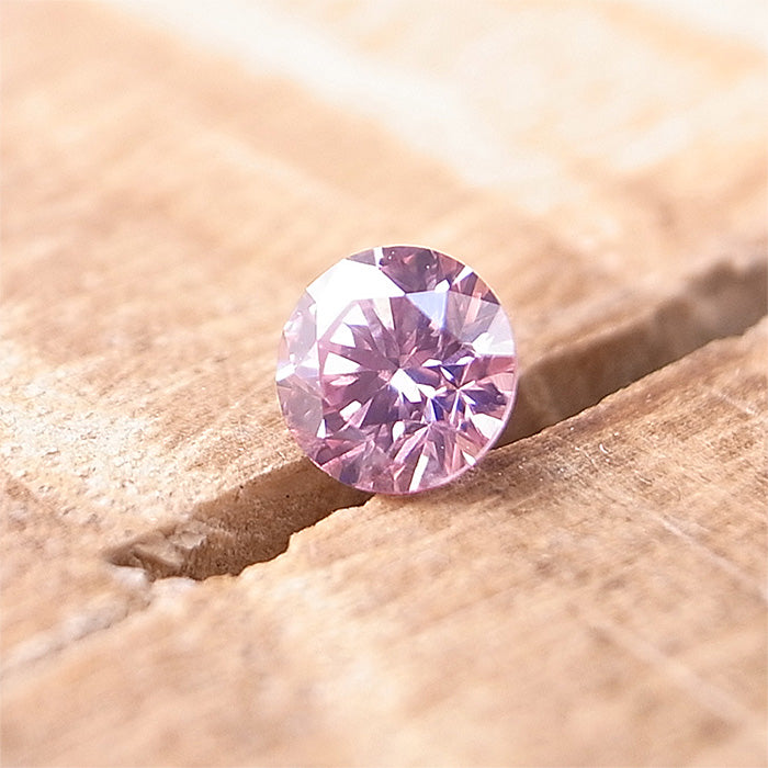 天然ピンクダイヤモンド 5P Fancy Intense Purplish Pink 0.17ctのルース