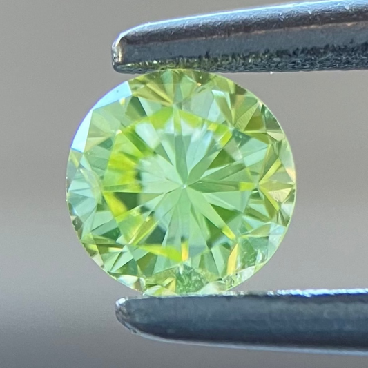 Loose Diamond 0.232ct Fancy Light Greenish Yellow SI-2 with Central Gem Laboratory certificate