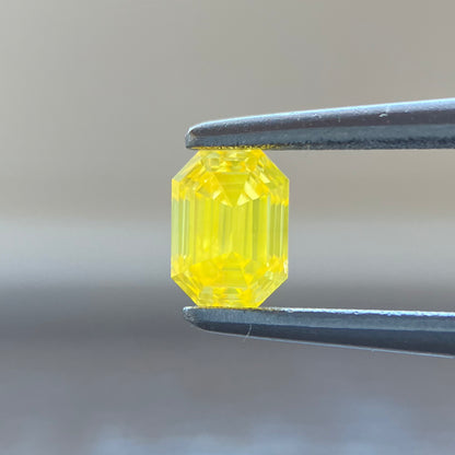 裸石 0.337ct Fancy Vivid Orange Yellow SI-2 中央宝石研究所ソーティング付