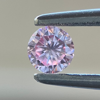 裸石 0.121ct Fancy Intense Pink  SI-1 RD 中央宝石研究所ソーティング付き