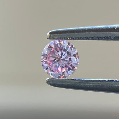 裸石 0.121ct Fancy Intense Pink  SI-1 RD 中央宝石研究所ソーティング付き