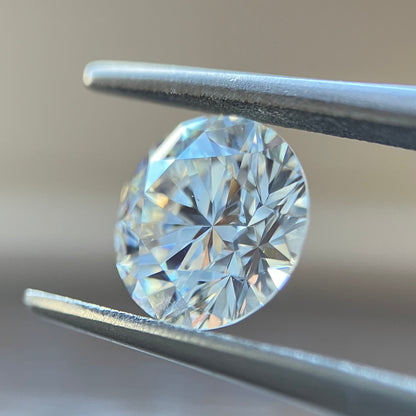 裸石 1.152ct Faint Brown(K)  VS-2 RD 中央宝石研究所ソーティング付き