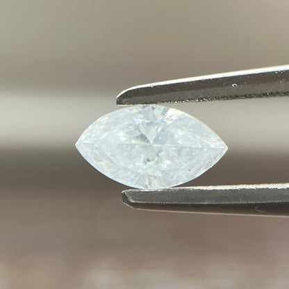 裸石 0.197ct Fカラー  I-1 MQ 中央宝石研究所ソーティング付き
