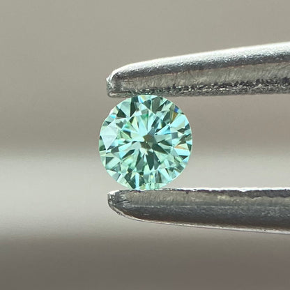 裸石 0.04ct Fancy Bluish Green RD GIA鑑定書付き