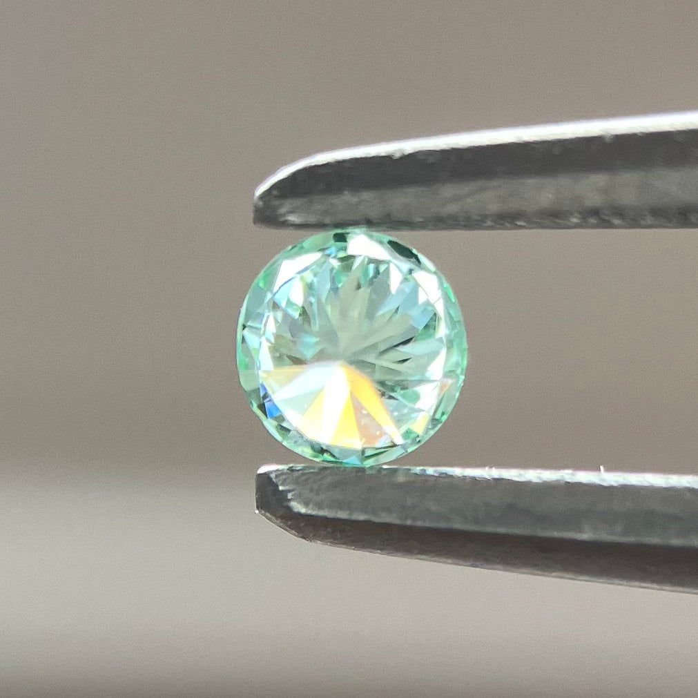 裸石 0.04ct Fancy Bluish Green RD GIA鑑定書付き