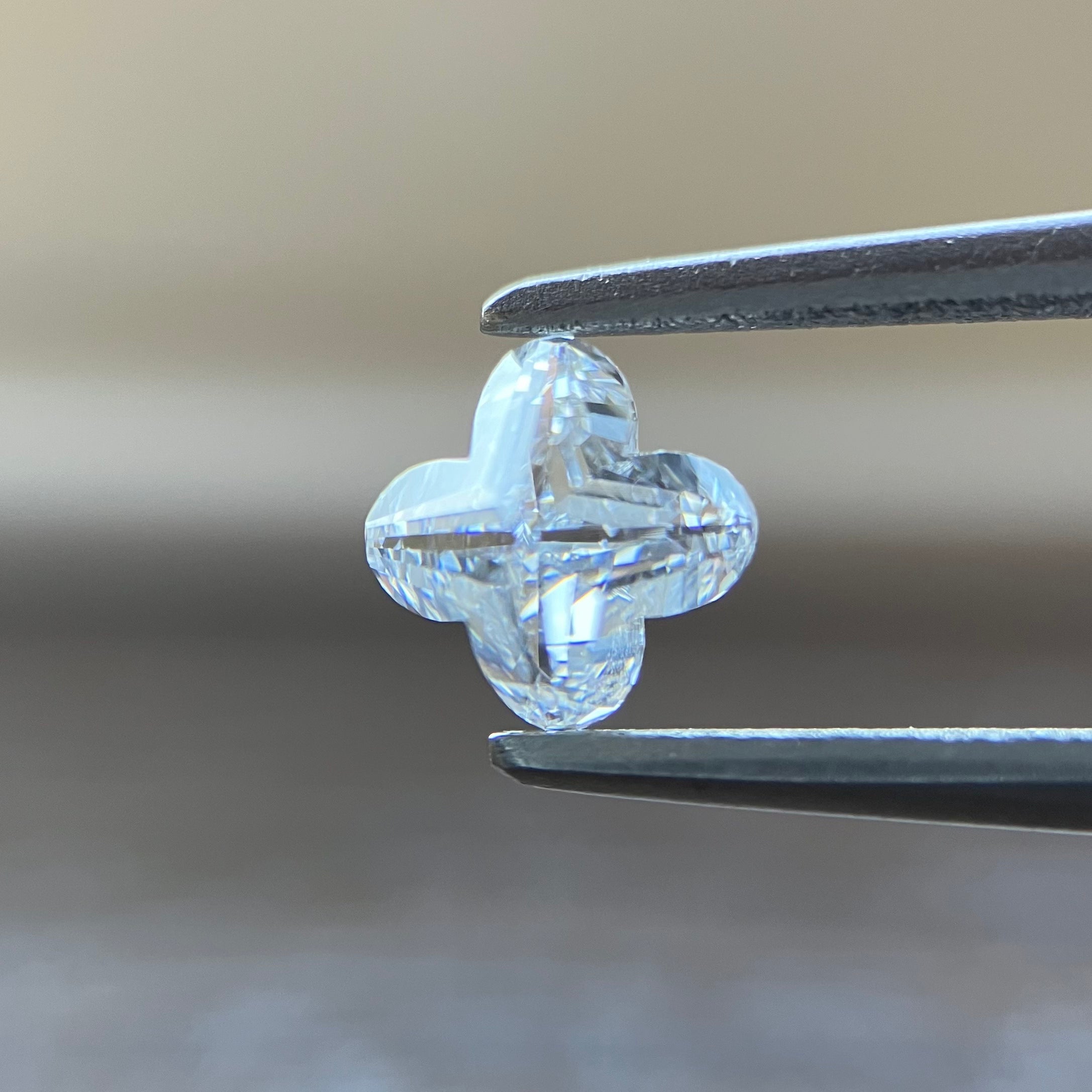 2分割 ルースのみ2ct 中央宝石研究所 天然ダイヤモンド