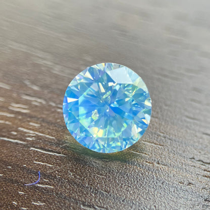 裸石 1.100ct Fancy Light Greenish Yellow I-1 RD 中央宝石研究所ソーティング付(CGL)