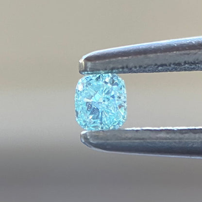 裸石 0.04ct Fancy Blue Green VS-2 CU 中央宝石研究所ソーティング付(CGL)