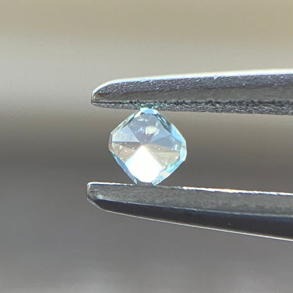 裸石 0.04ct Fancy Blue Green VS-2 CU 中央宝石研究所ソーティング付(CGL)