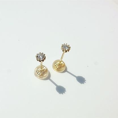 ダイヤモンドのK18YGピアス