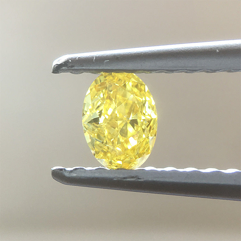 天然イエローダイヤモンド Fancy Intense Yellow 0.2ct ルース