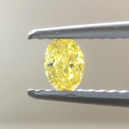 天然イエローダイヤモンド Fancy Intense Yellow 0.2ct ルース