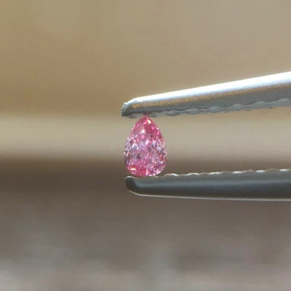 天然ピンクダイヤモンド Fancy Vivid Purplish Pink 0.038ct ルース