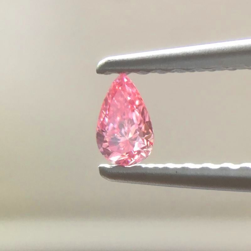 天然ピンクダイヤモンド Fancy Vivid Purplish Pink 0.122ct ルース