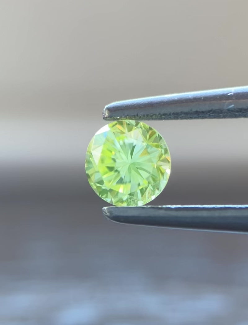 FANCY LIGHT GREENISH YELLOW 0.232ct CGL｜天然発色イエロー
