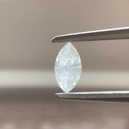 裸石 0.197ct Fカラー  I-1 MQ 中央宝石研究所ソーティング付き