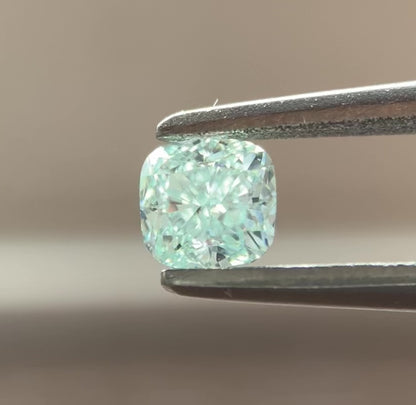 裸石 0.29ct Fancy Light Bluish Green VS-2 GIA鑑定書付き